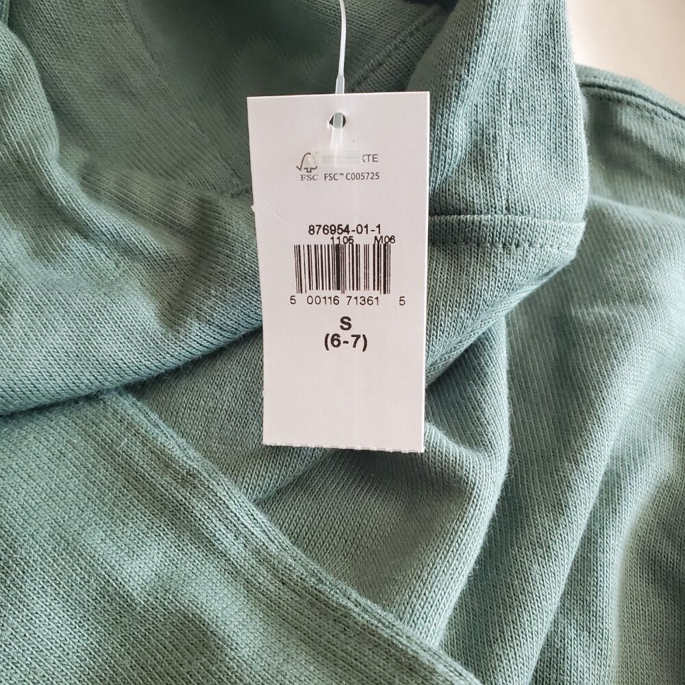 NEW Set of 2 Gap Boys Sweatshirts Pullover Hoodie Blue Green Size Small 6 - 7 - Picture 6 of 7